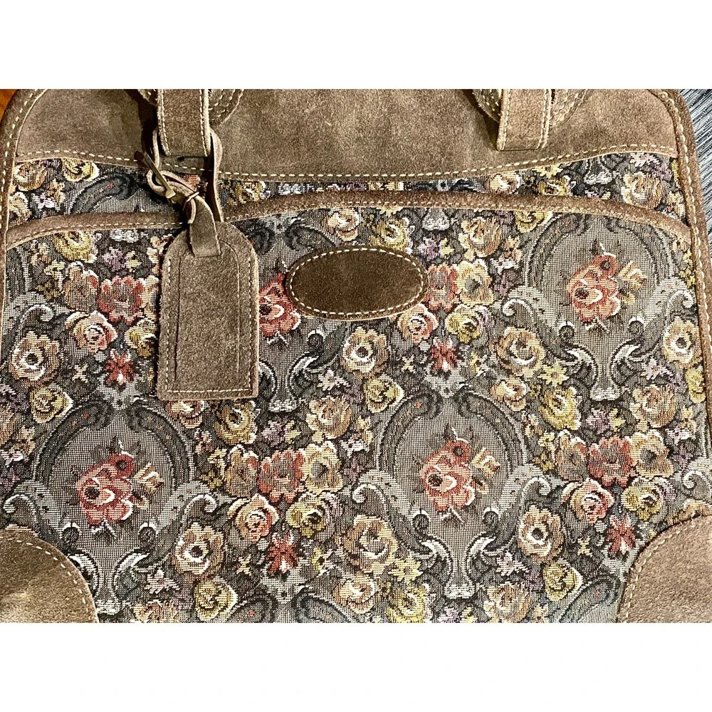 French Luggage Company Carry On Bag. Talon Zipper. Rare pattern. - Picture 4 of 10